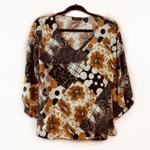 Brittany Black V-Neck Sequin Blouse